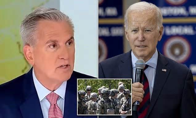 GOP Leader Kevin McCarthy suggests he convinced Biden to DROP military's COVID-19 vaccine mandate